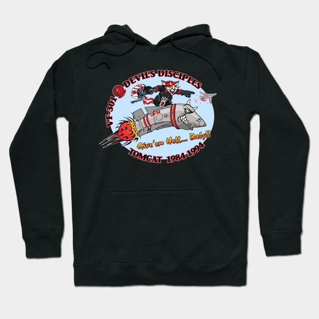 VF-301 Devil's Disciples Nose Art Hoodie by MBK